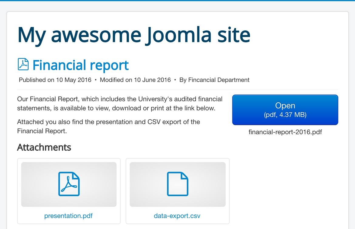 DOCman document with two attachments.