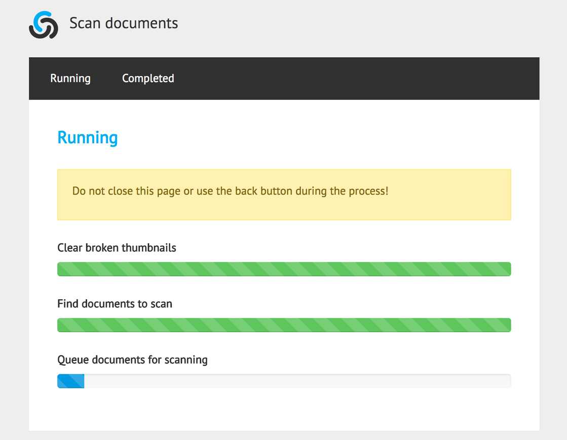 Batch scanning existing documents