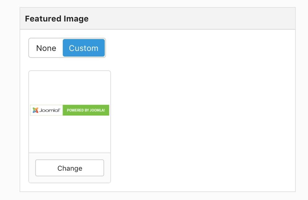 How to set your featured image