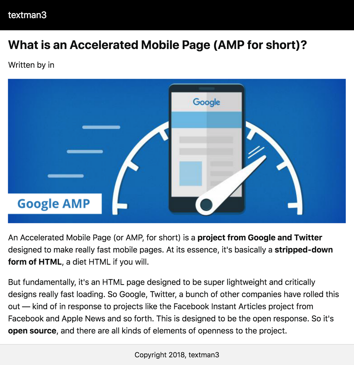 Boost performance on mobile devices with AMP