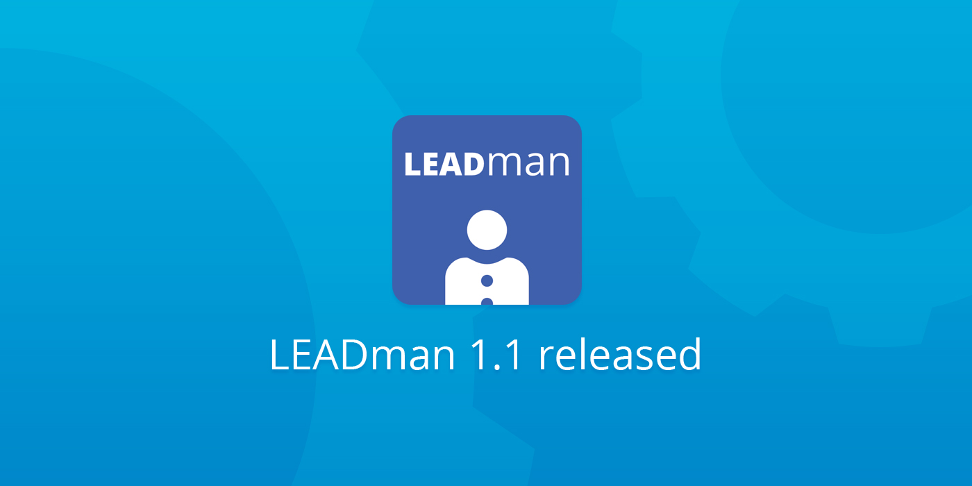 LEADman 1.1, build-in contact form and spam protection