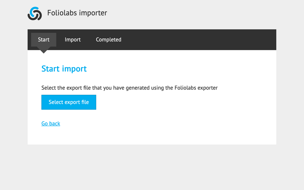 A screenshot of DOCman for WordPress importer user interface