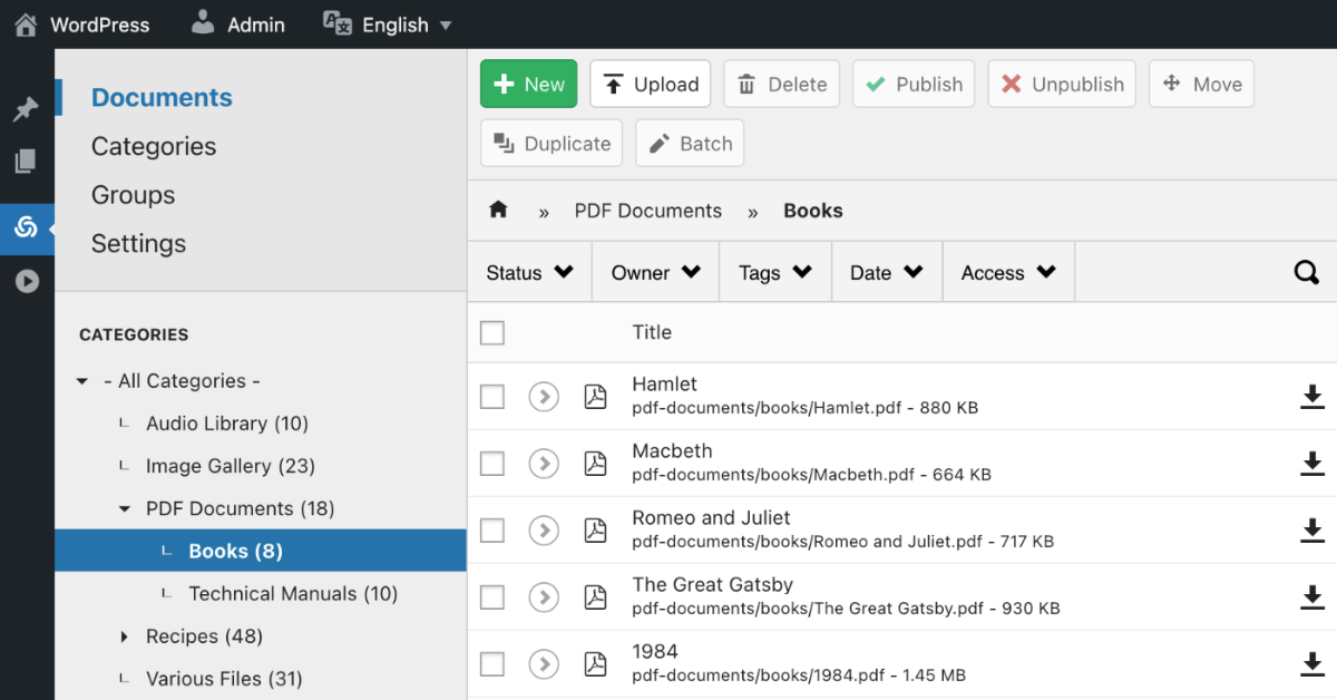 Getting started with DOCman